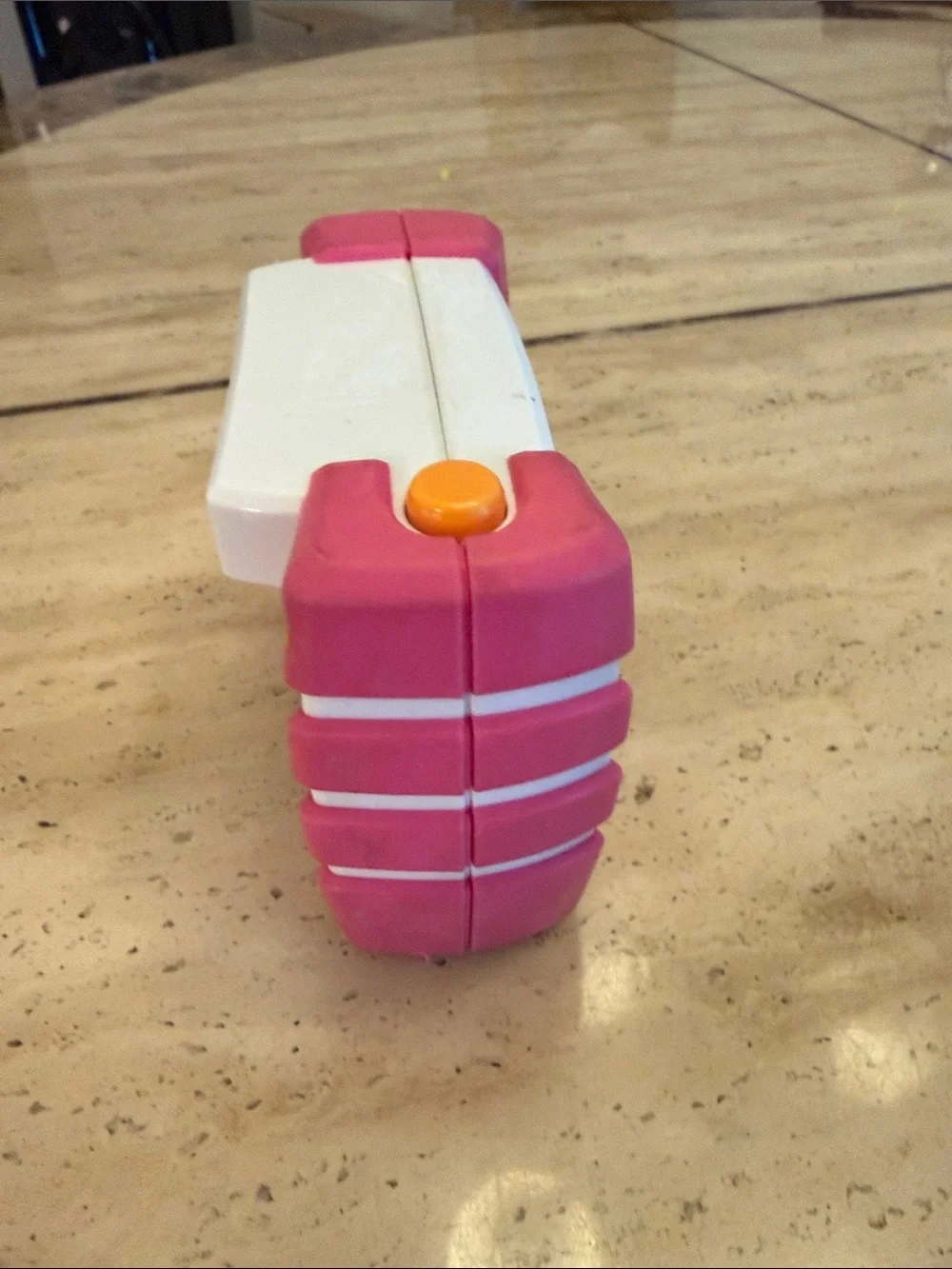 Fisher-Price Pink and White Kids Toy Camera with Flower Graphics